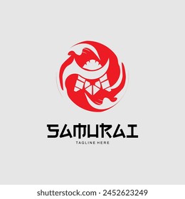 Samurai Ronin Samurai logo vector. Ronin logo.
