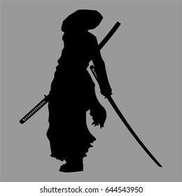 Samurai silhouette