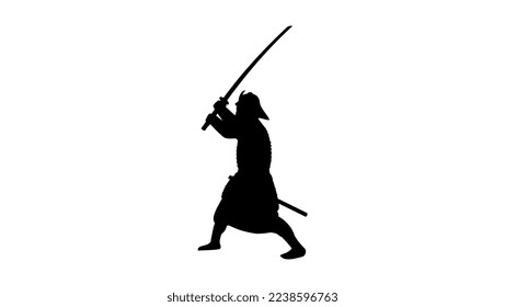 samurai silhouette original high quality vector