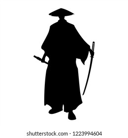 samurai silhouette warrior sword ninja japanese katana