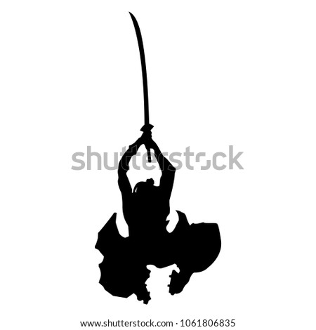 samurai silhouette warrior sword ninja japanese katana