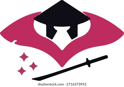 Samurai einfaches Logo Design Logo