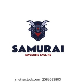 Samurai Simple Mascot Logo Template