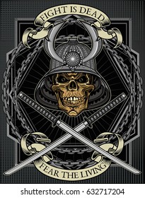 samurai skull
