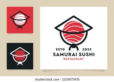 Samurai Sushi Restaurant Logo Design