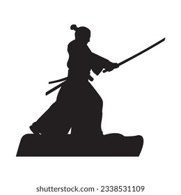 samurai sword icon vector illustration simple design