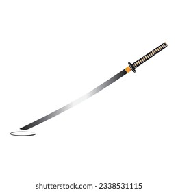 samurai sword icon vector illustration simple design