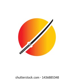 samurai symbol vector logo design