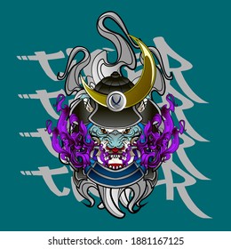 samurai tiger head illustration design for sukajan is mean japan traditional cloth or t-shirt with digital hand drawn Embroidery Men T-shirts Summer Casual Short Sleeve Hip Hop T Shirt Streetwear