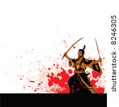 samurai vector