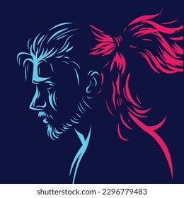 Samurai vector illustration for download