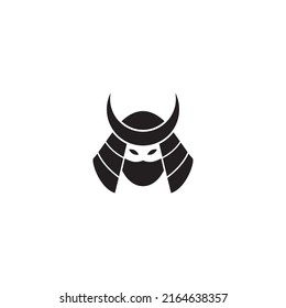 Samurai vector illustration for icons, symbols or logos. samurai silhouette logo