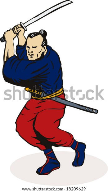 Samurai Warrior Stock Vector (Royalty Free) 18209629