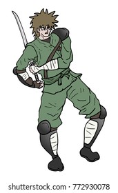 samurai warrior illustration