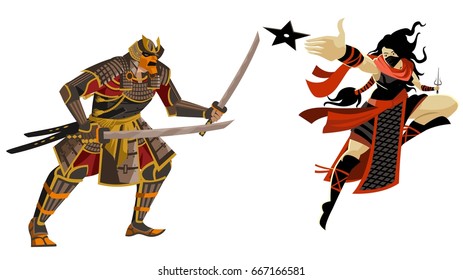 samurai warrior vs ninja