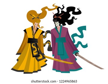 samurai women fight