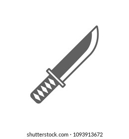 Samurai word icon vector in trendy flat style isolated on white background. Symbol for your web site design, logo, app, UI. Vector illustration, EPS