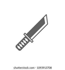 Samurai word icon vector in trendy flat style isolated on white background. Symbol for your web site design, logo, app, UI. Vector illustration, EPS