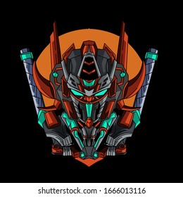 zord samurai con katana doble