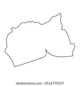 Samut Sakhon province map, administrative division of Thailand. Vector illustration.
