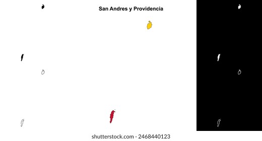 Übersichtskarte des Departements San Andres y Providencia