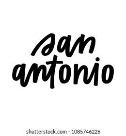 San Anthonio hand lettering