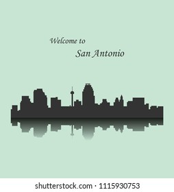 San Antonio, Texas ( city silhouette )