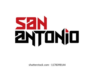 San Antonio typography design vector, for t-shirt, poster and other uses
