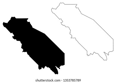 San Benito County, California (Counties in California, United States of America,USA, U.S., US) map vector illustration, scribble sketch San Benito map