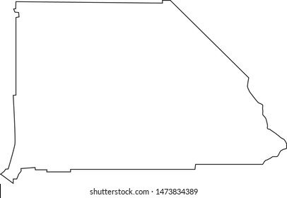 San Bernardino  county map in the state of California