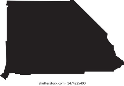 San Bernardino  county map in the state of California