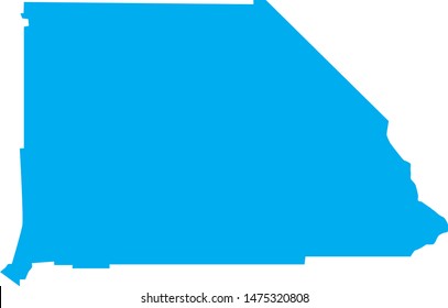 San Bernardino  county map in the state of California