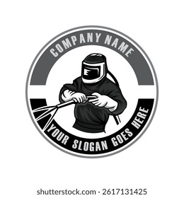 san blasting logo , sand blaster logo