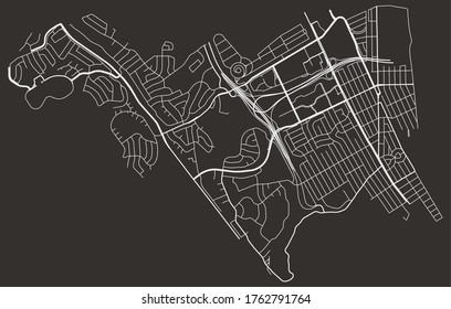 San Bruno, California, United States–urban city map, transport road network with downtown urban core and suburbs 