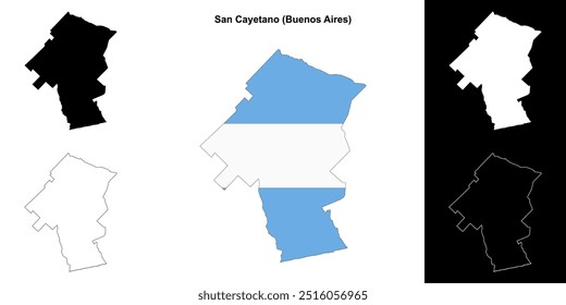 Mapa de San Cayetano department (Buenos Aires)