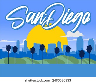 San Diego California with beautiful views