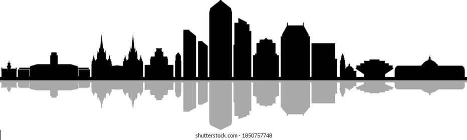 SAN DIEGO California SKYLINE City Outline Silhouette