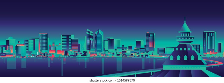 San Diego California USA skyline