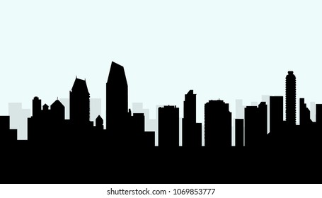 San Diego morning skyline
San Diego morning skyline is a vector illustration.