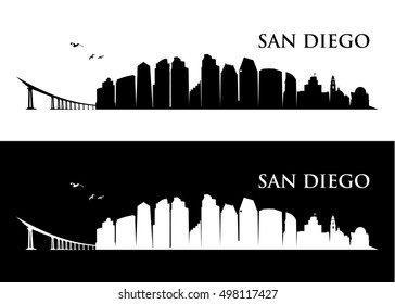 San Diego skyline - vector illustration

