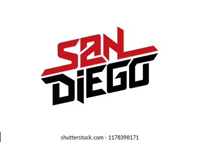 San Diego typography design vector, for t-shirt, poster and other uses