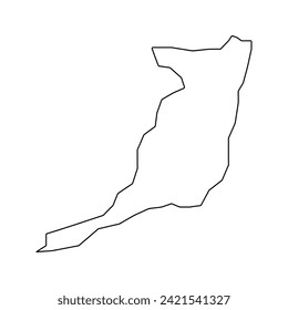San Fernando map, administrative division of Trinidad and Tobago. Vector illustration.