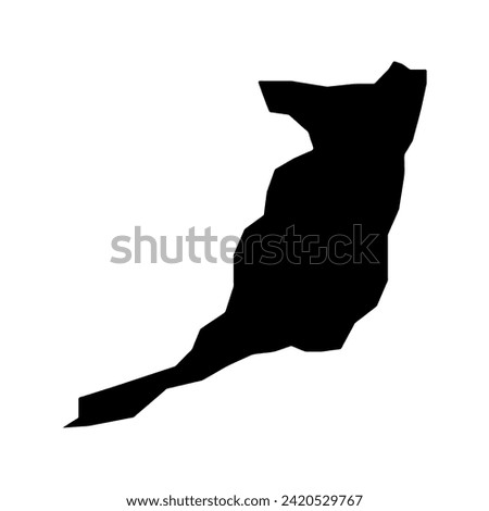 San Fernando map, administrative division of Trinidad and Tobago. Vector illustration.