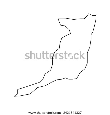 San Fernando map, administrative division of Trinidad and Tobago. Vector illustration.