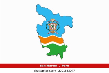 San Martín Flag - Regions of Peru