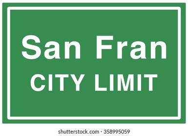 San Fran City Limit Sign