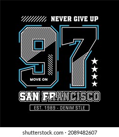 san francisco 97 design typography vector t shirt graphics