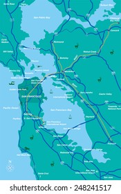 San Francisco Bay Area map 