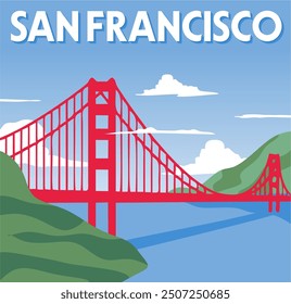 san francisco california with beautiful blue sky views