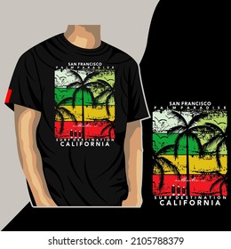 san francisco california slogan vector typography graphic for print t shirt,illustration,art,style